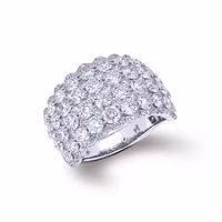 MIRA STYLE 4 ROW DIAMOND RING