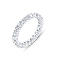 round diamond eternity band